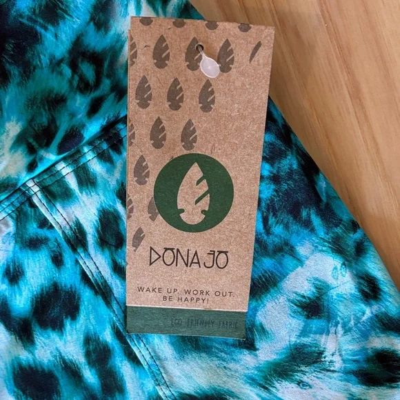 NWT Dona Jo turquoise Animal Print tennis / pickleball / golf skirt XL - Picture 2 of 6